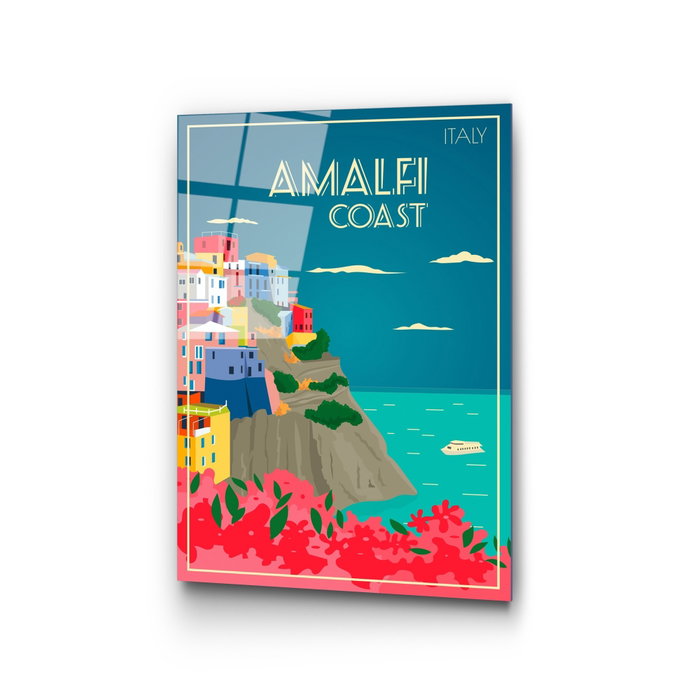 Wallity Cuadro Decorativo de Vidrio Templado Multicolor 30 x 45 cm